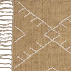 Fabrique de Styles Tapis>Tapis en jute et laine 200x140cm - Urazia Naturel