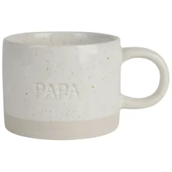 Fabrique de Styles Tasses Et Mugs>Tasse à thé papa en grès écru moucheté 30cl Ecru