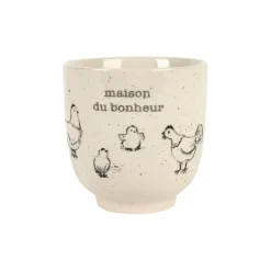 Fabrique de Styles Tasses Et Mugs>Tasse Bonheur en grès moucheté 15cl - La Ferme Blanc