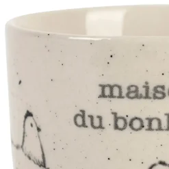 Fabrique de Styles Tasses Et Mugs>Tasse Bonheur en grès moucheté 15cl - La Ferme Blanc