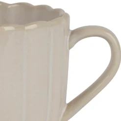 Fabrique de Styles Tasses Et Mugs>Tasse en grès écru 50cl - Romancero Ecru