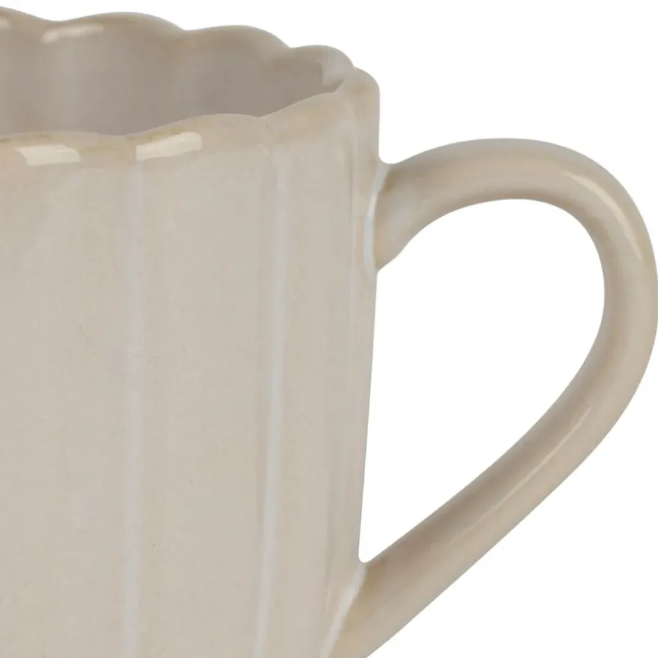 Fabrique de Styles Tasses Et Mugs>Tasse en grès écru 50cl - Romancero Ecru