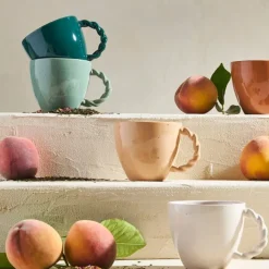 Fabrique de Styles Tasses Et Mugs>Tasse en grès émeraude moucheté 33cl - Organic Emeraude