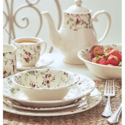 Fabrique de Styles Tasses Et Mugs>Tasse et sous-tasse en faïence - p'tites fleurs Multicolore