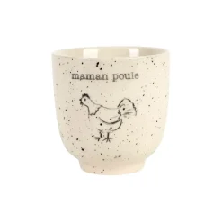 Fabrique de Styles Tasses Et Mugs>Tasse Maman en grès moucheté 15cl - La Ferme Blanc