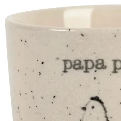 Fabrique de Styles Tasses Et Mugs>Tasse Papa en grès moucheté 15cl - La Ferme Blanc
