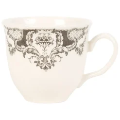 Fabrique de Styles Tasses Et Mugs>Tasse thé et sous-tasse en faïence - clothilde Gris