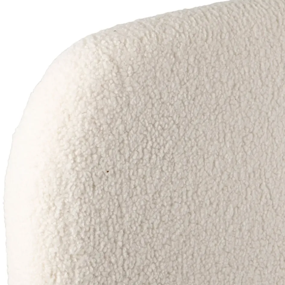 Fabrique de Styles Têtes De Lit Et Paravents>Tete lit en bouclettes et bois 160x100cm - Organic Ivoire