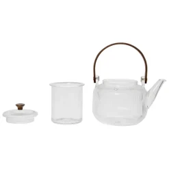 Fabrique de Styles Théières Et Cafetières>Theiere en verre borosilicate 85cl - Manarola Transparent