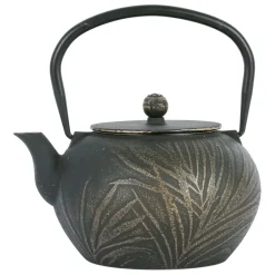 Fabrique de Styles Théières Et Cafetières>Théière avec filtre en fonte noire et dorée 1.5l - Exaltation Noir, Doré