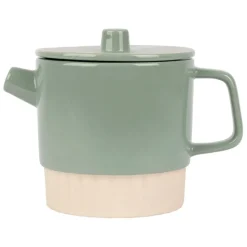 Fabrique de Styles Théières Et Cafetières>Théière avec filtre en grès 90cl - cannelé Sauge