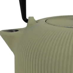 Fabrique de Styles Théières Et Cafetières>Théière en fonte avec filtre 1L - Tresse Anis