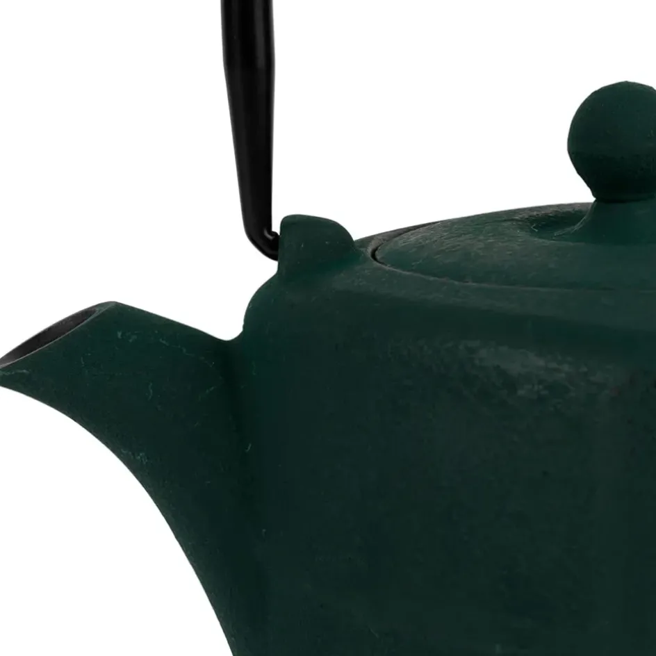 Fabrique de Styles Théières Et Cafetières>Théière en fonte et inox emeraude et noir 90cl - Arty Emeraude, Noir