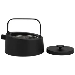 Fabrique de Styles Théières Et Cafetières>Théière en fonte avec filtre inox 90cl - Tipot-Arty Noir