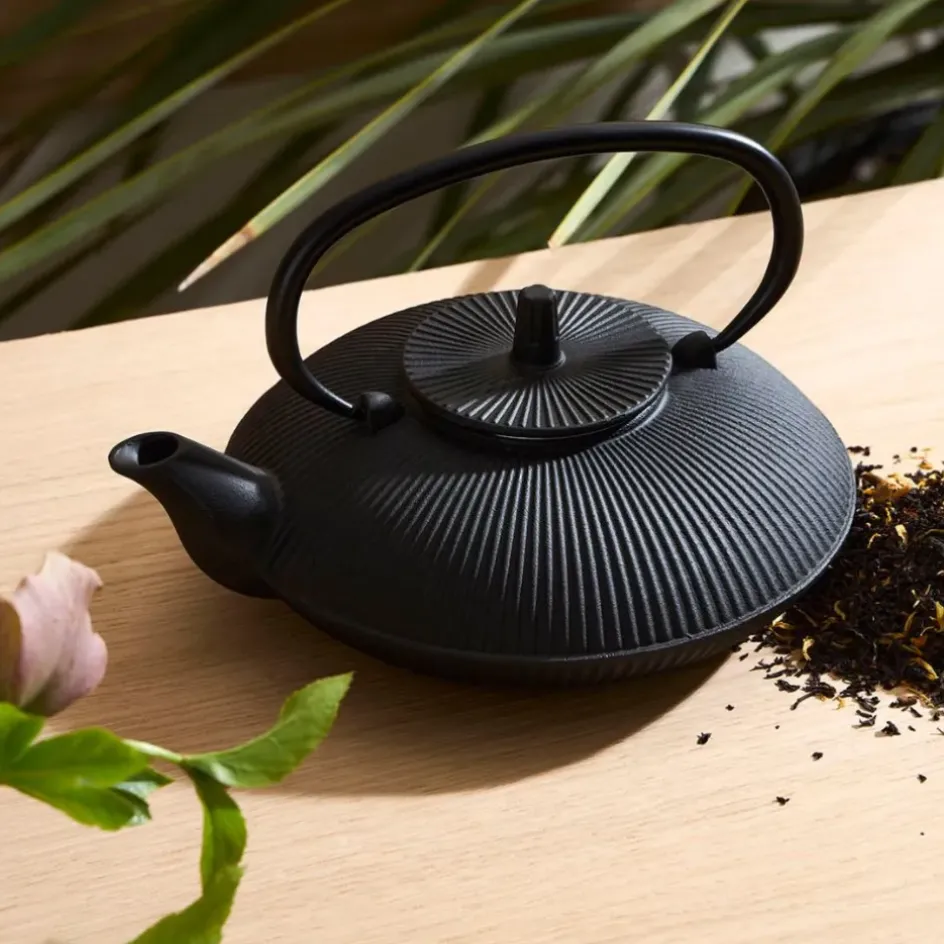 Fabrique de Styles Théières Et Cafetières>Théière en fonte avec filtre inox 75cl - Brin Noir