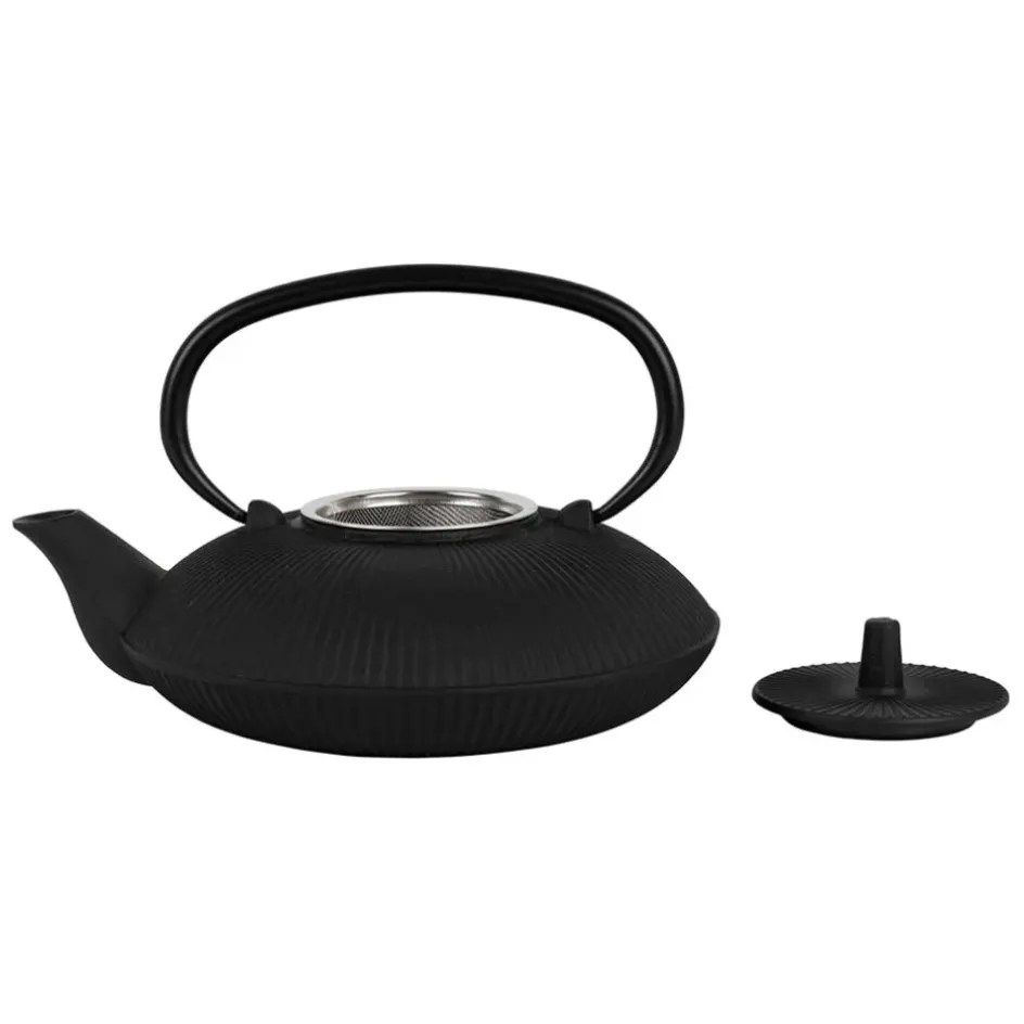 Fabrique de Styles Théières Et Cafetières>Théière en fonte avec filtre inox 75cl - Brin Noir