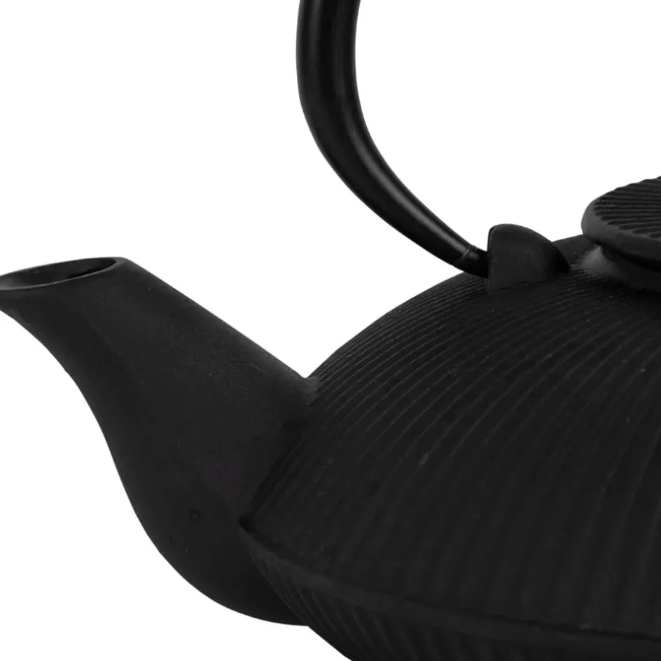 Fabrique de Styles Théières Et Cafetières>Théière en fonte avec filtre inox 75cl - Brin Noir