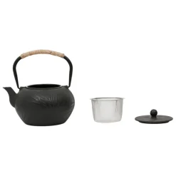 Fabrique de Styles Théières Et Cafetières>Théière en fonte avec filtre inox 1.5l - Exaltation Noir