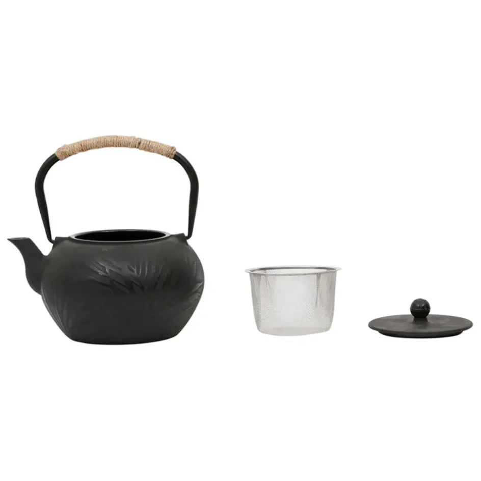 Fabrique de Styles Théières Et Cafetières>Théière en fonte avec filtre inox 1.5l - Exaltation Noir