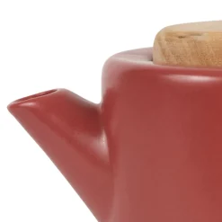 Fabrique de Styles Théières Et Cafetières>Théière en grès mat avec filtre - Baltika Rouge