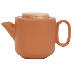 Fabrique de Styles Théières Et Cafetières>Théière en grès mat avec filtre - Baltika Terracotta