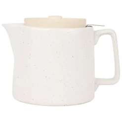 Fabrique de Styles Théières Et Cafetières>Théière mate avec filtre verde 1l en grès Blanc