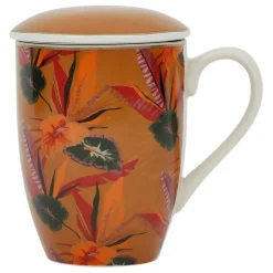 Fabrique de Styles Tasses Et Mugs>Tisanière en céramique avec filtre 37.5cl - Palmera Moutarde
