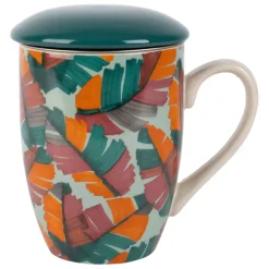 Fabrique de Styles Tasses Et Mugs>Tisanière en grès avec en inox 40cl - Seguia Multicolore