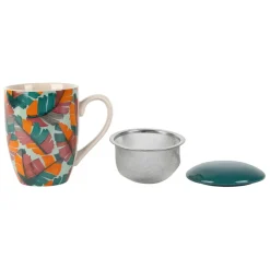 Fabrique de Styles Tasses Et Mugs>Tisanière en grès avec en inox 40cl - Seguia Multicolore