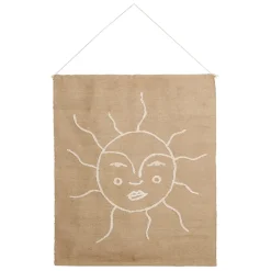 Fabrique de Styles Tableaux Et Toiles>Toile "soleil" en jute 125x150cm - Aurore Naturel