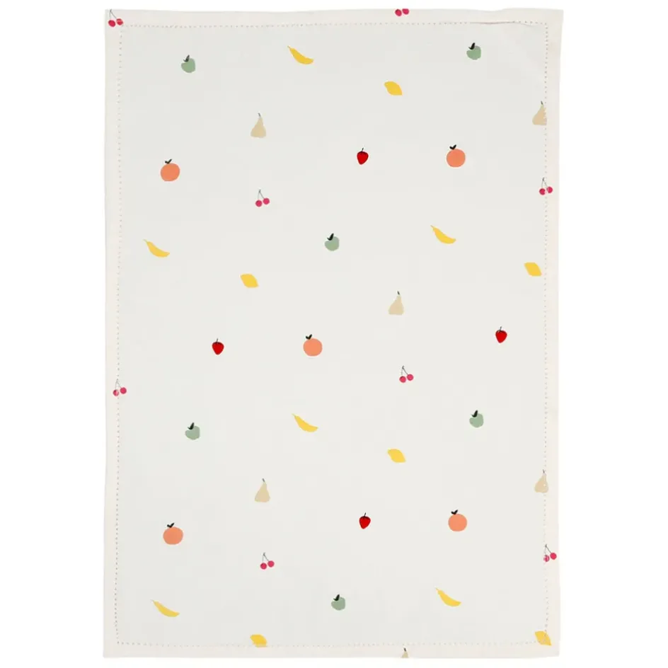 Fabrique de Styles Torchons, Tabliers Et Maniques>Torchon en coton 50x70cm - Les Fruits Multicolore