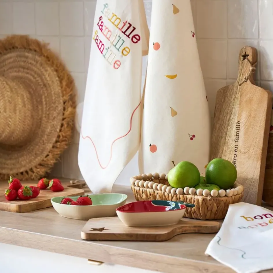 Fabrique de Styles Torchons, Tabliers Et Maniques>Torchon en coton 50x70cm - Les Fruits Multicolore