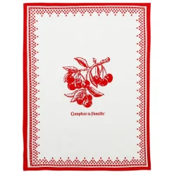 Fabrique de Styles Torchons, Tabliers Et Maniques>Torchon en coton 50x70cm - Damier Rouge