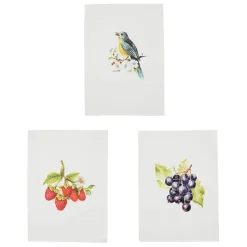 Fabrique de Styles Torchons, Tabliers Et Maniques>Torchon en coton (x3) faune et flore 50x70cm Multicolore