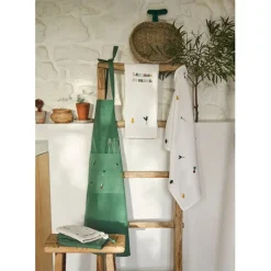 Fabrique de Styles Torchons, Tabliers Et Maniques>Torchon saison en coton écru 70x50cm - P'tit Legumes Ecru, Multicolore