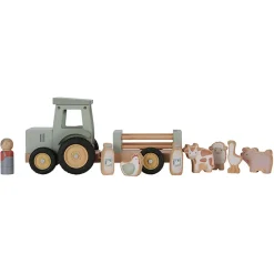 Fabrique de Styles Jouets>Tracteur avec remorque en bois - Little Farm Multicolore