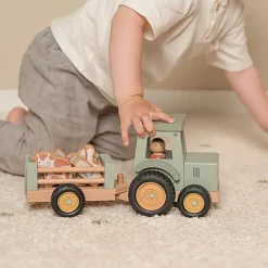 Fabrique de Styles Jouets>Tracteur avec remorque en bois - Little Farm Multicolore