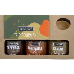 Fabrique de Styles Conserverie>Trio de 3 tartinables : tapenade, tartinable et caviar Multicolore