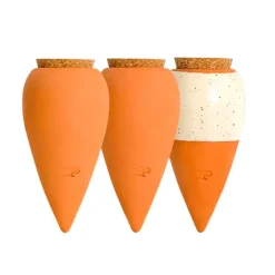 Fabrique de Styles Accessoires>Trio mini diffuseur d'eau en argile : 2 terracotta et 1 blanc graine - Olla Multicolore