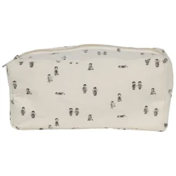 Fabrique de Styles Pochettes Et Housses>Trousse de toilette banquise en coton écru et gris - Sweetdream Ecru, Gris