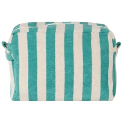 Fabrique de Styles Pochettes Et Housses>Trousse de toilette en coton et polyester émeraude - Palma Emeraude