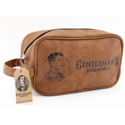 Fabrique de Styles Pochettes Et Housses>Trousse de toilette gentleman 28x15cm Marron