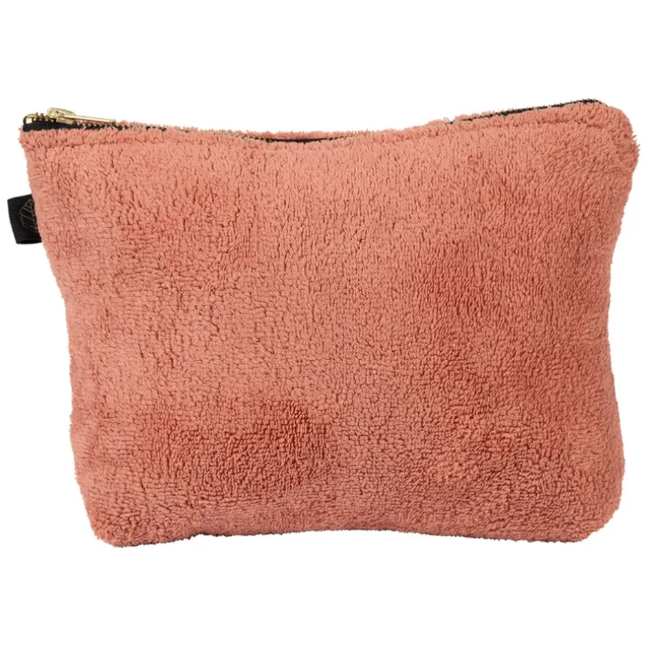 Fabrique de Styles Pochettes Et Housses>Trousse en velours - St Tropez Bois de Rose