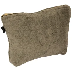 Fabrique de Styles Pochettes Et Housses>Trousse en velours - St Tropez Kaki