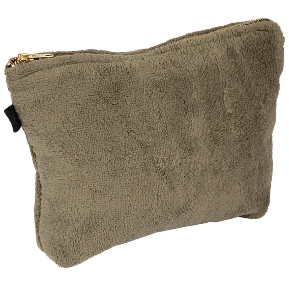 Fabrique de Styles Pochettes Et Housses>Trousse en velours - St Tropez Kaki