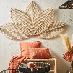 Fabrique de Styles Déco À Suspendre Et Adhésive>Tête de lit en bambou et rotin 167x90cm Naturel