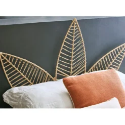 Fabrique de Styles Déco À Suspendre Et Adhésive>Tête de lit rétractable en corde 175x90cm Naturel