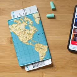 Fabrique de Styles Voyage Et Exploration>Étui de passeport carte du monde Multicolore