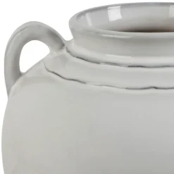 Fabrique de Styles Vases Et Soliflores>Vase avec anses en grès h28cm - Mijas Blanc