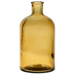 Fabrique de Styles Vases Et Soliflores>Vase bouteille en verre recyclé - comete Ambre